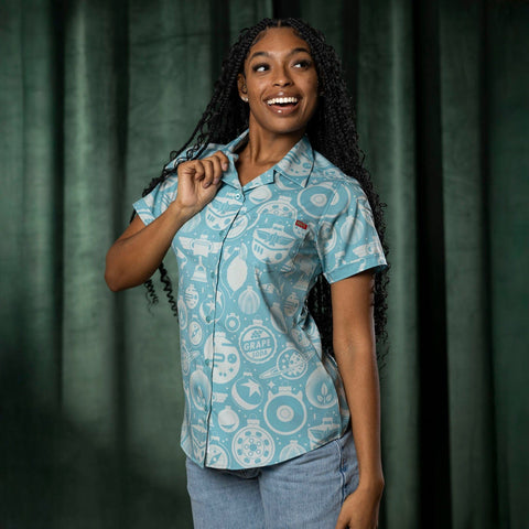 rsvlts-disney-and-pixar-womens-short-sleeve-shirt-disney-and-pixar-holiday-hangin-womens-kunuflex-short-sleeve-shirt-disney-and-pixar-holiday-hangin-womens-kunuflex-short-sleeve-shirt